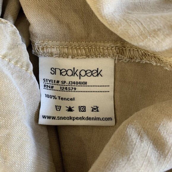 SP Black Label Shirt Dress Brown Medium Button Down Long Sleeve Chic - Picture 5 of 5